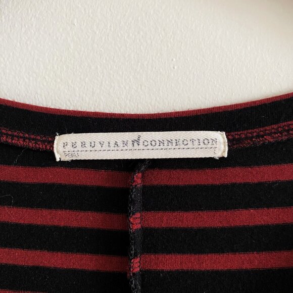 Peruvian Connection Andover Striped Maxi Dress Long Sleeve - Picture 11 of 12